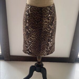 WOMEN'S LEOPARD PRINT SKIRT